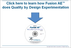 Quality by Design Experimentation with Fusion AE